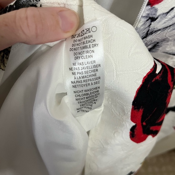 Adrianna Papell Rose floral Jacquard Dress - Picture 10 of 12